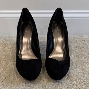 Bakers Black and Silver Women's Heels